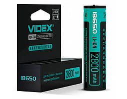 Акумуляторна батарея Videx 2800 mAh 18650(захищена)