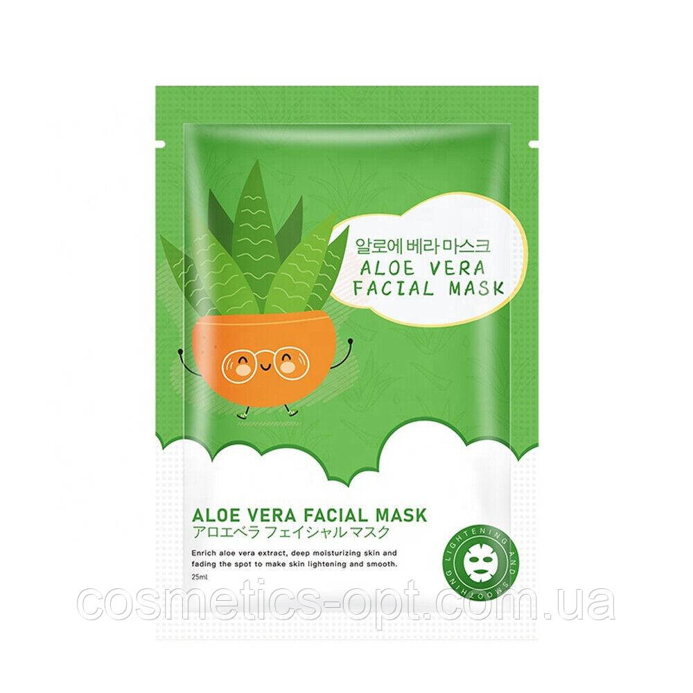 Тканинна тонізуюча регенеруюча маска з алое MOOYAM Mask, 25 ml
