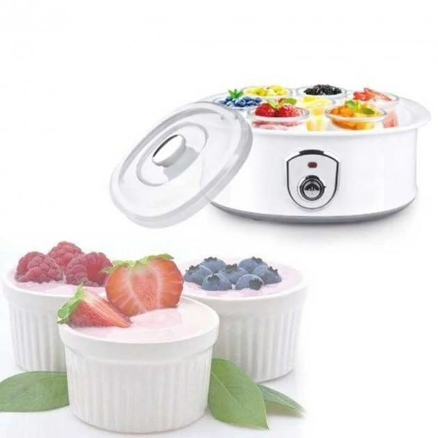 Домашняя электрическая йогуртница на 7 баночек с таймером для приготовления DSP KA 4010 - фото 6 - id-p1997642640