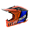 МОТОШОЛОМ ЕНДУРО MT FALCON WARRIOR C4 КОЛІР ПОМАРАНЧЕВИЙ/СИНІЙ/БІЛИЙ ГЛЯНЦЕВИЙ, фото 2