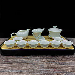 Набір посуду для чайної церемонії порцелянова (біла) на 8 персон
