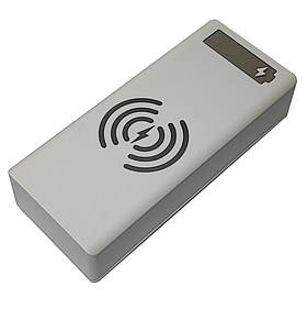 Корпус для повербанка 16х18650 22.5W QC3.0 PD3.0 з бездротовим заряджанням білий