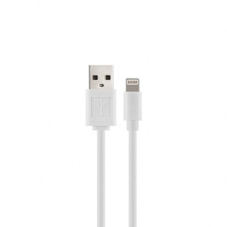 USB кабель для заряджання та передачі даних to iPhone Lightning 2.0A 1м білий