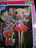 Дитяча Лялька Lalaloopsy (Лалалупсі) з жовтим пишним волоссям | Мила симпатична лялечка шарнірна яскрава