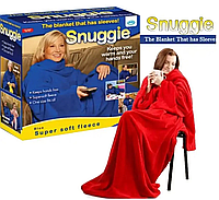 Плед согревающий из флиса с рукавами Snuggie ( Снагги) красный