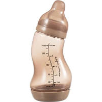 Бутылочка для кормления Difrax S-bottle Natural с силиконовой соской, 170 мл (705 Caramel)