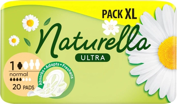 Прокладки жіночі Naturella Ultra Normal, 4 краплі (20шт.) Pack XL