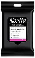 NOVITA PROFESSIONAL Влажная салфетка для снятия макияжа с фитокомплексом 15шт, арт. 42304834