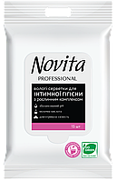 NOVITA PROFESSIONAL Влажная салфетка для интим.гигиены с растительным комплексом 15шт. арт. 42305114