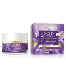 Крем-ліфтинг для обличчя Eveline Gold & Retinol відновлюючий, від зморшок 50+, 50 мл (5901761995466), фото 1