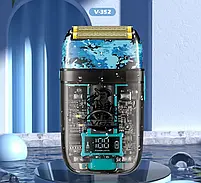 Комбо-набір для стрижки машинка, тример та електробритва VGR Professional Blue (V-685+V-923+V-352-Blue), фото 10