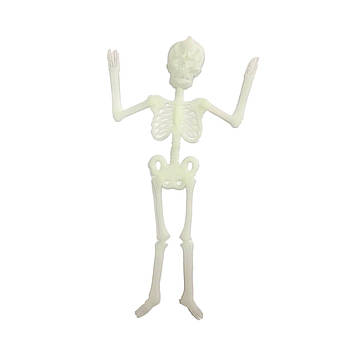 Хелловін Іграшка для Halloween Скелет фосфорний. 33 см (середній) 23-109