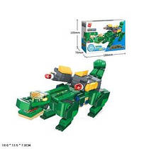 Конструктор BRICK 41217 Cube of mechanical beasts-Crocodile with Heavy Artillery 142дет.спак.кор.18*