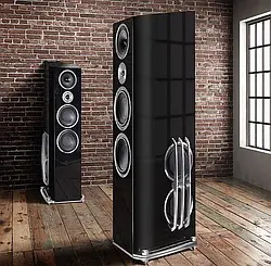 Трисмугові підлогові колонки HECO La Diva Piano Black