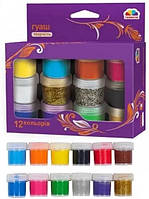 Гуаш ГАММА_UA набір 12кол. по 10 мл зол. і ср. Творчість 400203