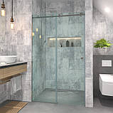 Скляні розсувні душові перегородки. Розсувні двері для душу. Розсувні душові двері, фото 2