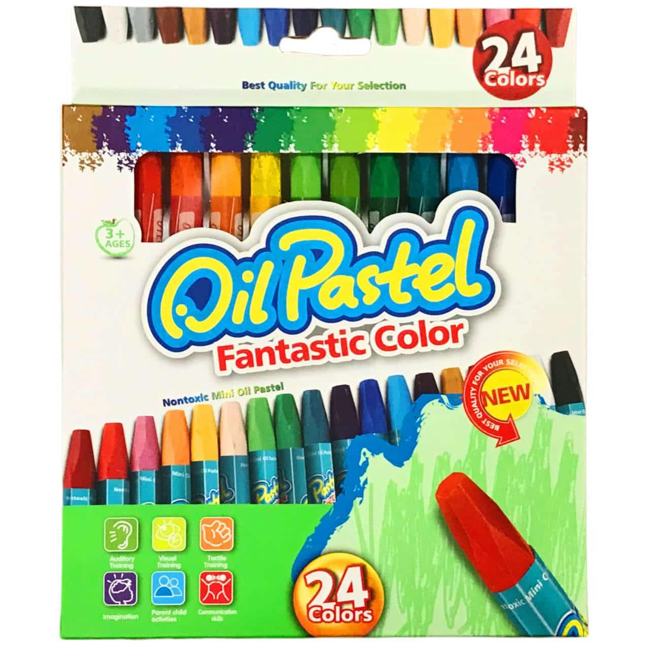 Крейда пастель ЛИДЕР Oil Pastel набір 24кол. №1006-24