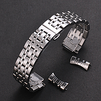 Браслет для наручного годинника. Ширина 12, 14, 16, 18 мм. Срібло колір. Основа  пряма та полумісяц