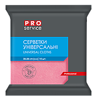 PRO Серветки віскозні 30х38 см, 10 шт., колір рожевий (20шт/ящ), арт. 19100204