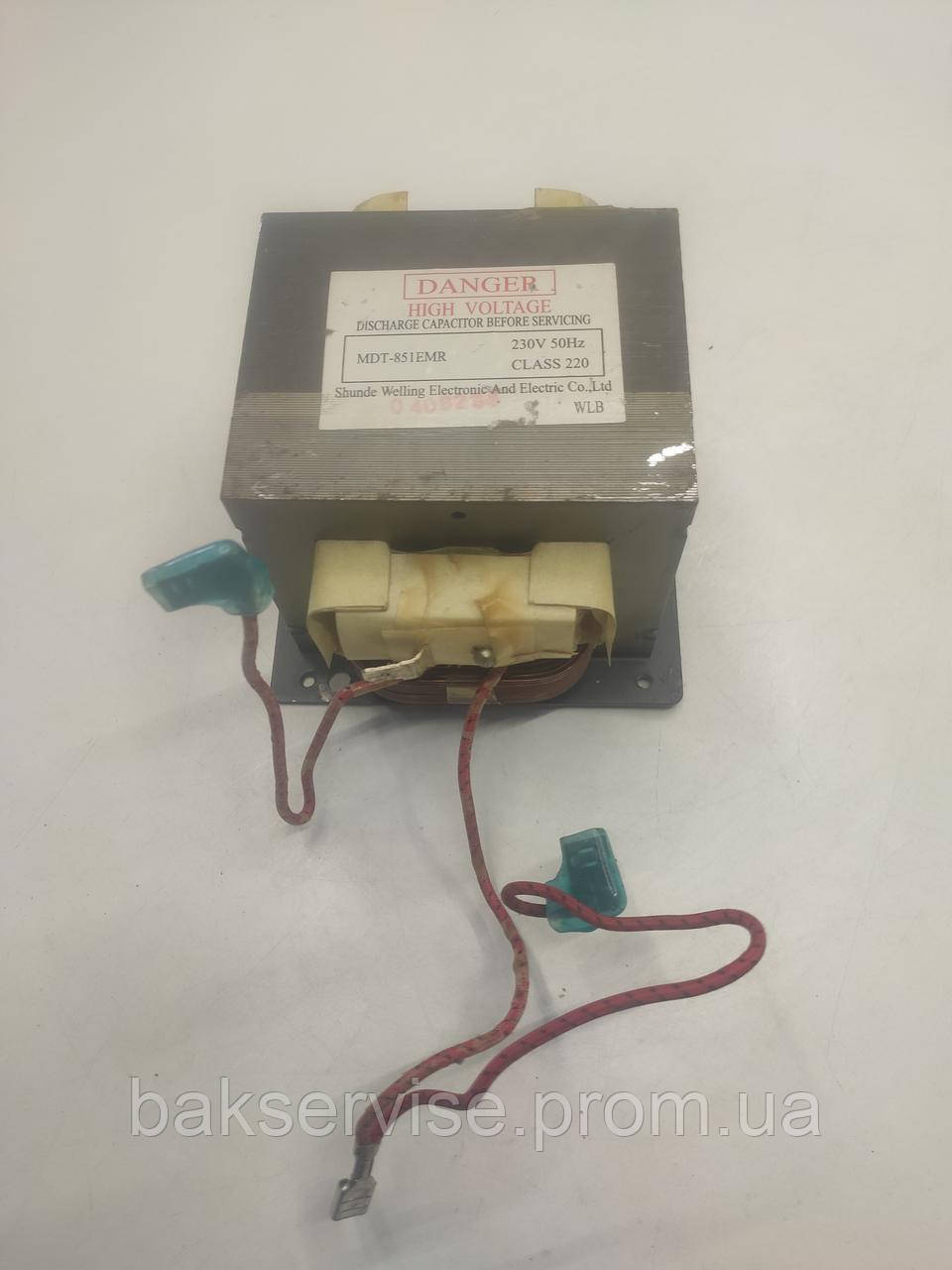 Трансформатор для мікрохвильової печі LG MDT-851EMR Б/У