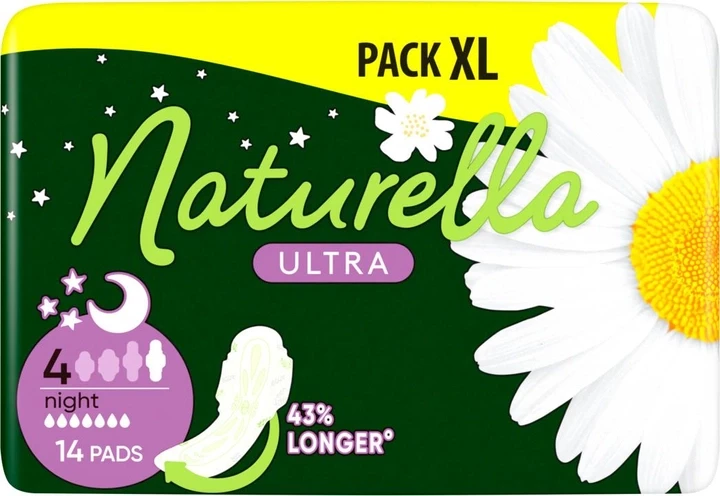 Прокладки жіночі Naturella Ultra Night, 7 крапель (14шт.) Pack XL