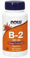 Вітамін B-2 Рибофлавін Now Foods Vitamin B-2 100mg 100 caps
