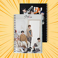 Зошит А5 на пружині 48 л. клітинка 60 г.м2 Stray Kids 014