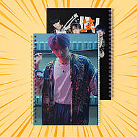 Зошит А5 на пружині 48 л. клітинка 60 г.м2 Stray Kids 024