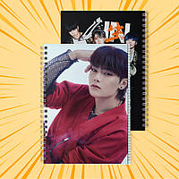 Зошит А5 на пружині 48 л. клітинка 60 г.м2 Stray Kids 028