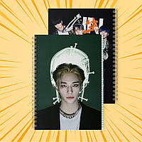 Зошит А5 на пружині 48 л. клітинка 60 г.м2 Stray Kids 037