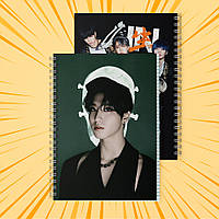 Зошит А5 на пружині 48 л. клітинка 60 г.м2 Stray Kids 038