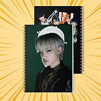 Зошит А5 на пружині 48 л. клітинка 60 г.м2 Stray Kids 039