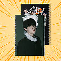 Зошит А5 на пружині 48 л. клітинка 60 г.м2 Stray Kids 041