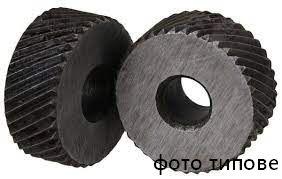 Ролик накатка ф 15 ширина  6мм, крок 0.6мм, пос.5 мм косий лівий