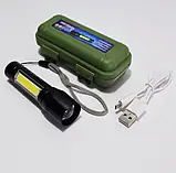 Компактний потужний акумуляторний LED ліхтарик USB COP BL-511, фото 3