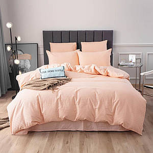 Сатин страйп Персик