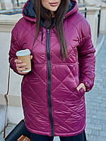 Куртка женская осень-зима теплая на змейке все размеры с 42 до 60