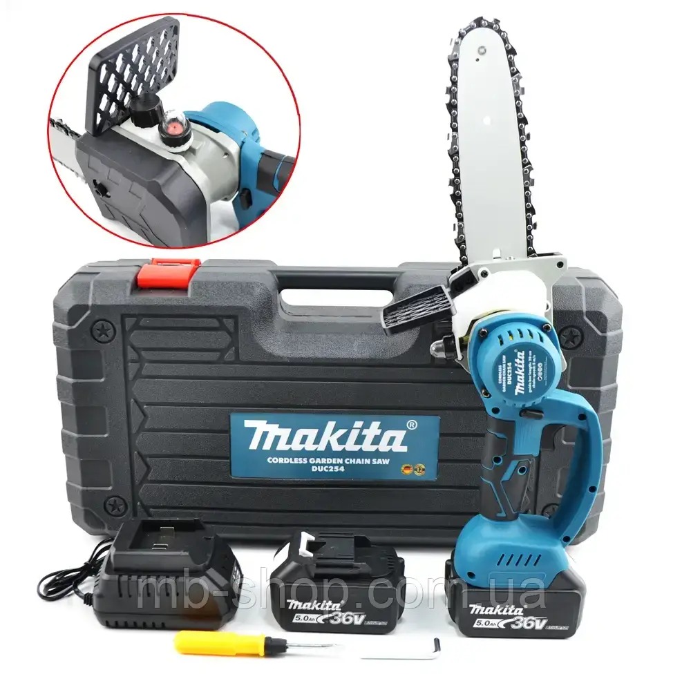 Акумуляторна ланцюгова мініпилка DUC 200 Makita 36В 6 АЧ для обрізання дерев, фото 1