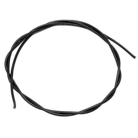 Провід 24 AWG силіконовий QianJia Чорний - 1 метр погонний