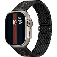 Ремешок для Apple Watch Pitaka Carbon Fiber Watch Band for Watch 49/45/44/42mm, Rhapsody браслет на эпл вотч