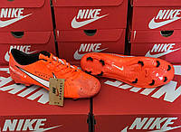 Бутсы Nike Mercurial оранжевые Найк Меркуриал копы найк футбольная обувь футбольные бутсы обувь для футбола