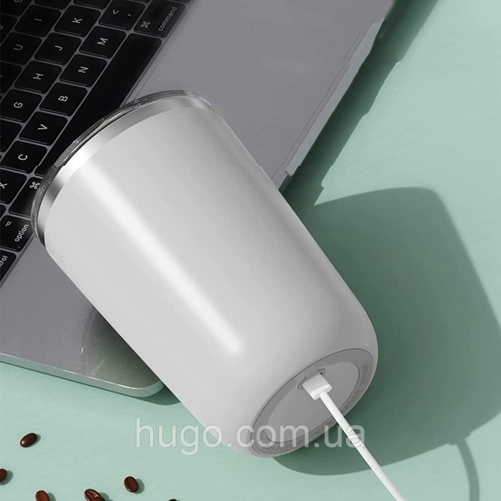 Чашка на 350 мл, с автоматическим перемешиванием и USB, YOUZI 1393-4, Белый / Кружка мешалка - фото 4 - id-p2000730047