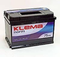 Аккумулятор KLEMA norm 12V,75Ah,680A,R+,R-