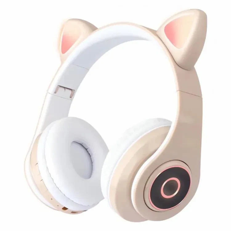 Наушники беспроводные Bluetooth со светящимися кошачьими ушками Wireless Headphone CXT-B39 - фото 1 - id-p2000725679