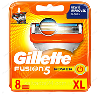 Gillette Fusion Power 8 шт. в упаковке сменные кассеты для бритья, оригинал, Германия