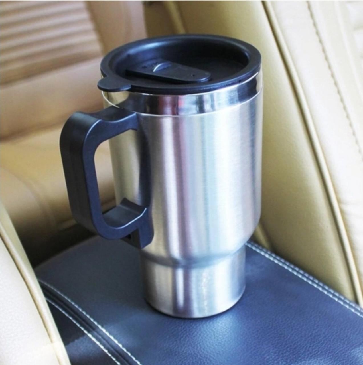 Термокружка з підігрівом USB в автомобіль Electric Mug 450 мл Silver - фото 5 - id-p2000748429