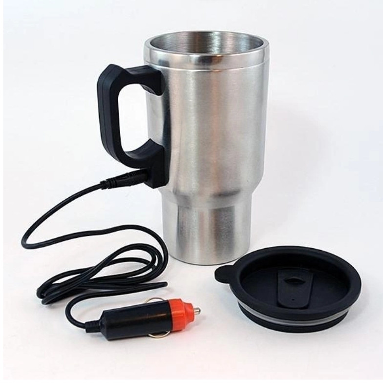 Термокружка з підігрівом USB в автомобіль Electric Mug 450 мл Silver - фото 8 - id-p2000748429