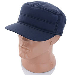 Синя кепка-німка на флісі з вушками Розмір: 56- 60 (17123-1)