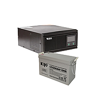 Комплект резервного питания ИБП Altek 600VA/480W DC12V + АКБ Kijo GEL 100Ah