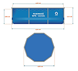 Великий каркасний басейн AVENLI 450X122CM 18in1  ⁇  міцний  ⁇  драбина в подарунок B_2070, фото 10